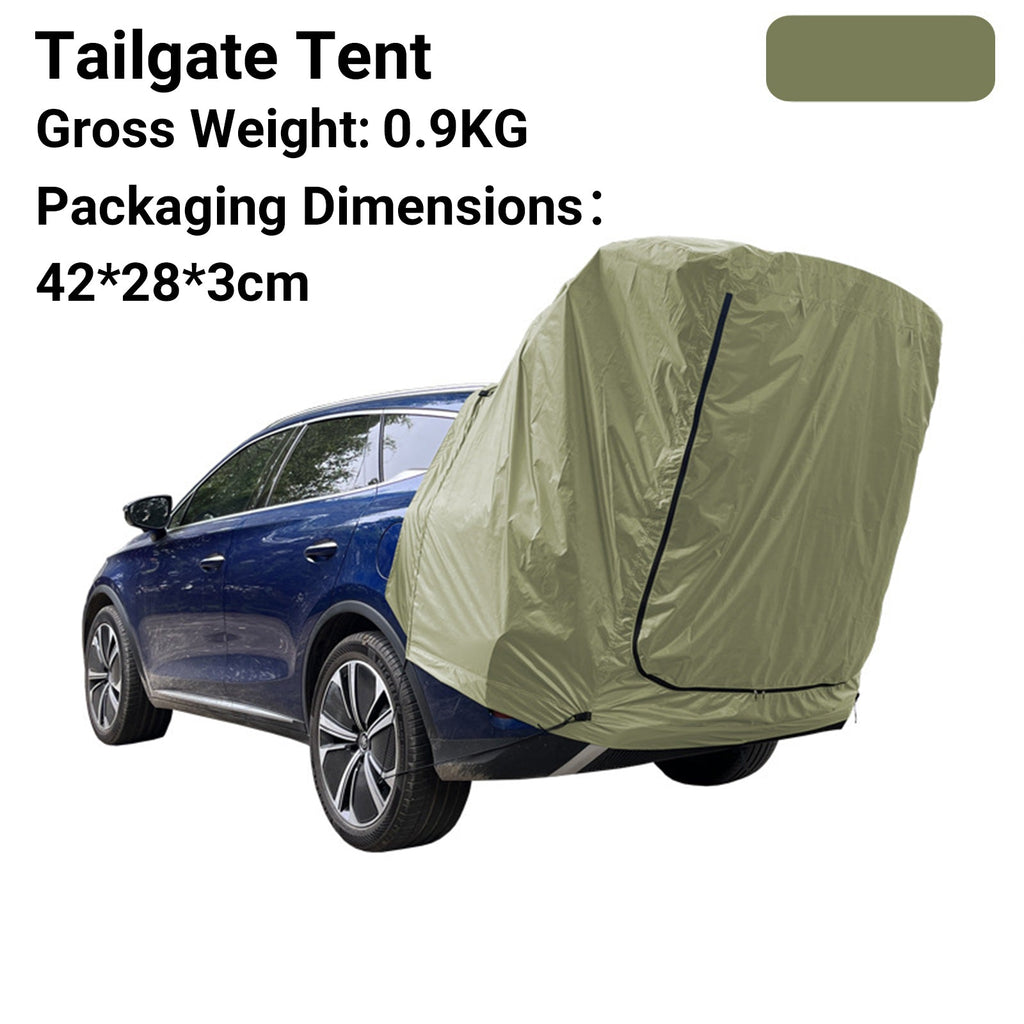 NINTE Tailgate Tent With Awning Shade Car Roof Canopy And Poles Fit Most SUV
