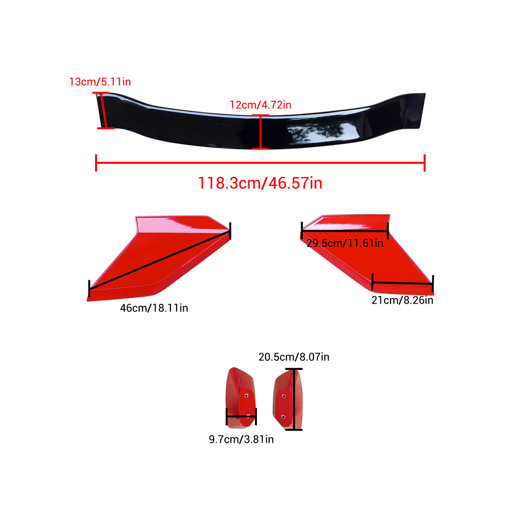 NINTE Spoiler for 2016-2020 10th Generation Honda Civic Sedan JDM Style