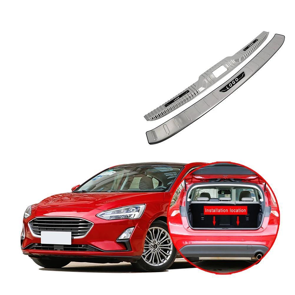Ninte Ford Focus Hatchback 2019 Stainless Steel Rear Trunk Bumper Protector Cover - NINTE