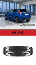Load image into Gallery viewer, NINTE Rear Roof Spoiler Wing Fit For Ford Fiesta MK7 MK7.5 2008-2017 Carbon Fiber Look One Piece Sport Style Without Logo