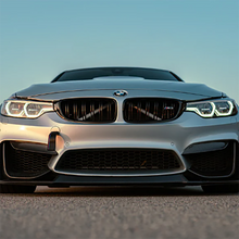 Load image into Gallery viewer, NINTE For 2015-2019 BMW F80 M3 F82 F83 M4 V2 Dry Carbon Fiber Front Bumper Upper Fang Trim