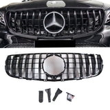 NINTE Grille for 2016-2019 MERCEDES BENZ GLK X253 GLC300 GLC350 Front Grill Replacement