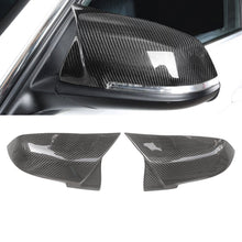 Laden Sie das Bild in den Galerie-Viewer, NINTE Carbon Fiber Mirror Caps for BMW F20 F21 F22 F23 F30 M3 Pair carbon mirror caps housing