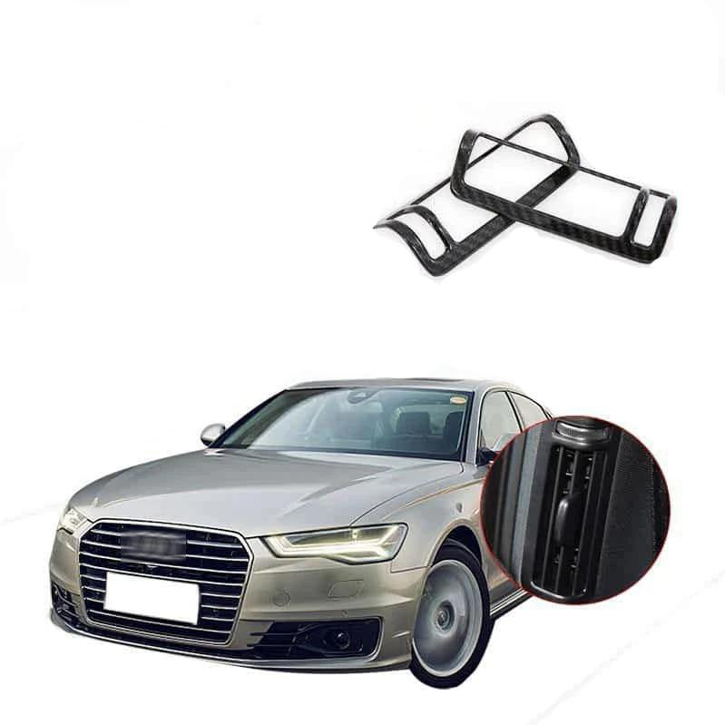 NINTE Audi A6L 2019 Carbon Fiber Car B-pillar Air Outlet Frame Cover