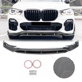 NINTE Front Lip For 2019-2023 BMW G05 X5 M-Sport 4pc ABS Front Bumper Splitters