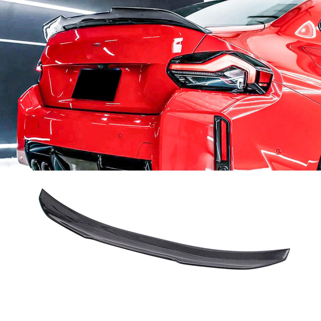 NINTE Carbon Fiber Rear Spoiler For BMW 2 Series Coupe G42 G87 M2 220i ...