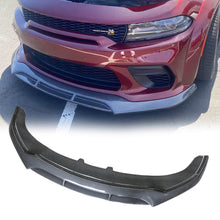Charger l&#39;image dans la galerie, NINTE Front Lip Fits 2020-2023 Dodge Charger Widebody Dual Layer Carbon Look