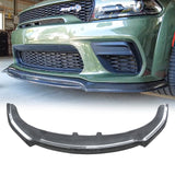 NINTE Front Lip Fits 2020-2023 Dodge Charger SRT Hellcat Widebody Front Bumper Lip Splitter Double Layer Style