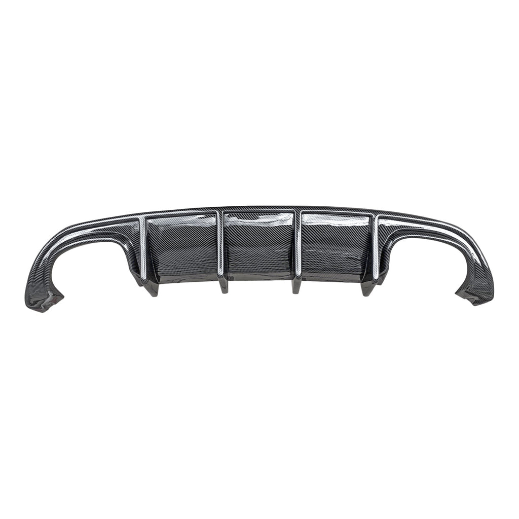 NINTE For 15-23 Dodge Charger Quad Exhaust Rear Diffuser NOT for Wide body Carbon Fiber Look