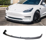 NINTE Front Lip For 2017-2023 Tesla Model 3 in 3 Pieces Sport Style Splitter