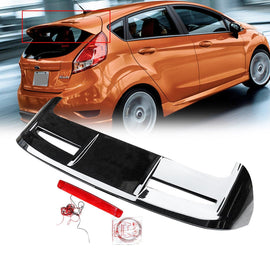 NINTE For 2009 - 2019 Ford Fiesta Hatchback ST Style Roof Spoiler Rear Window Boot Roof Spoiler Wing Rear Spoiler - NINTE
