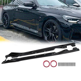 NINTE For 2022 - 2024 BMW 2 Series G42 230i M240i Side Skirts Extension Lip Splitters - NINTE