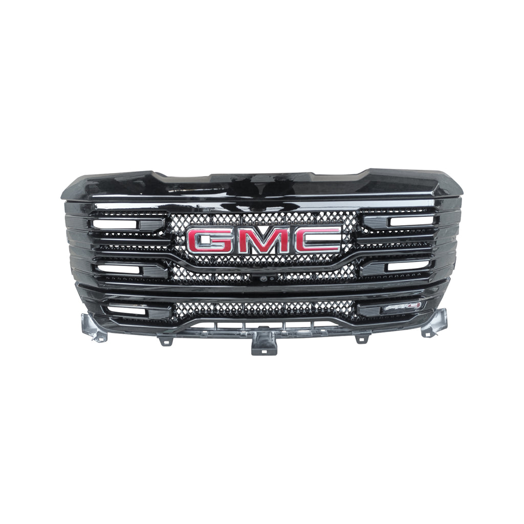 NINTE Grille Cover For 2022-2024 GMC Sierra 1500 AT4 SLT Grille Cover ABS Mesh Style with Camera Hole Non-replacement