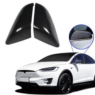 NINTE Tesla Model X 2016-2018  Model S 2014-2018 ABS Carbon Fiber Mirror Covers - NINTE