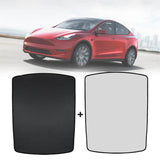 NINTE Sunshade For 2020 2021 Tesla Model Y with UV/Heat Insulation Cover Set of 2 Glass Roof shade