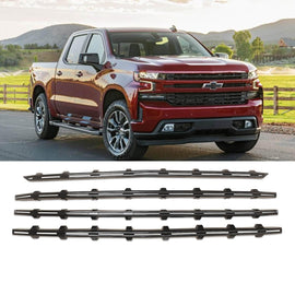 NINTE For 2019 - 2022 Chevy Silverado 1500 Grill Cover LT RST Snap on Grille Overlay Insert Bar - NINTE