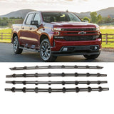 NINTE Grill Cover for 2019-2022 Chevy Silverado 1500 LT RST Snap on Grille Overlay Insert Bar