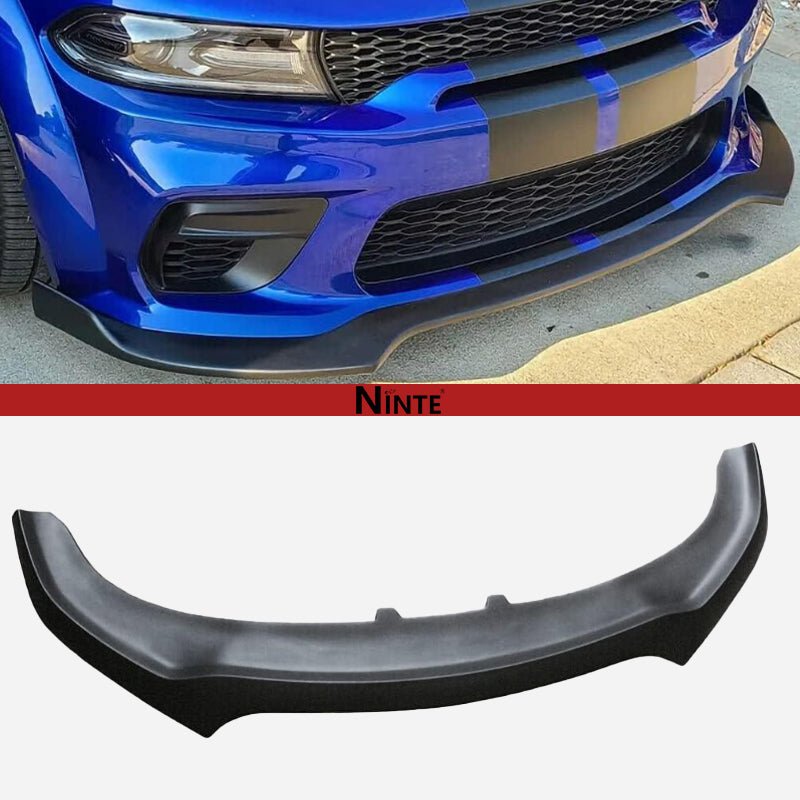 NINTE Front Bumper Lip For 2020 - 2023 Dodge Charger SRT Widebody Front Lip Splitter Latest Version - NINTE