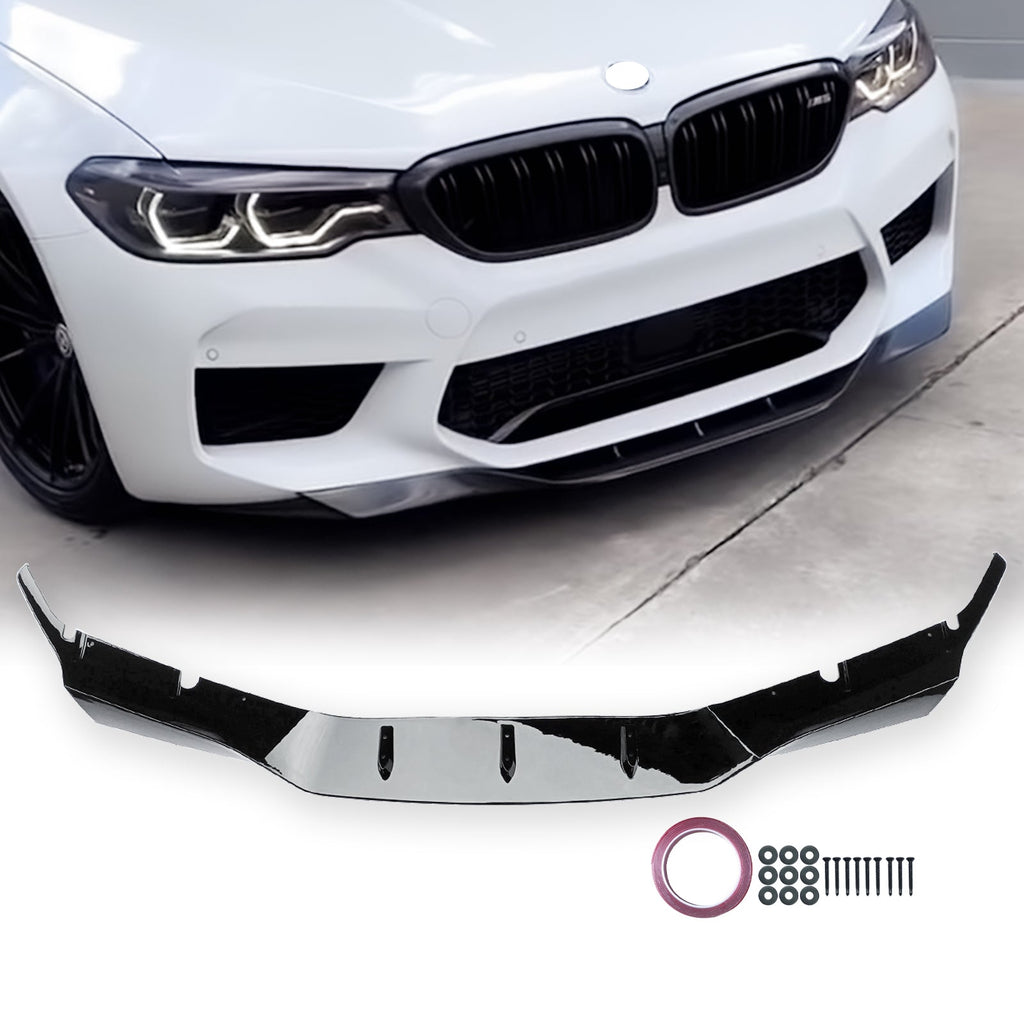 NINTE Front Lip For 2018-2020 BMW M5 F90 ABS Gloss Black Splitter
