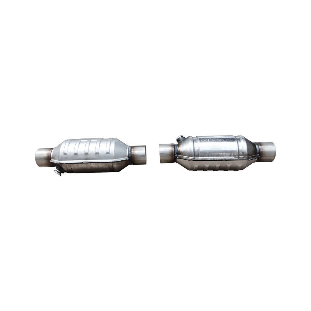 NINTE New Universal Catalytic Converter with O2 Port High Flow 2.25'' Inlet Outlet US