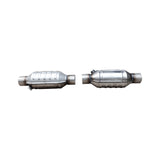 NINTE New Universal Catalytic Converter with O2 Port High Flow 2.3'' Inlet Outlet US