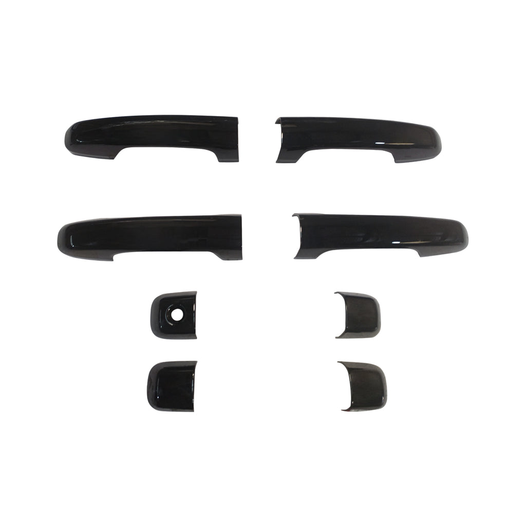 NINTE  For 2010-2024 Toyota 4 Runner Door Handle Cover Gloss Black without Passenger Key Hole