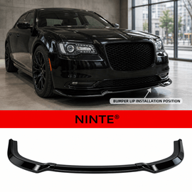 NINTE Front Bumper Lip Splitter Fit for Chrysler 300 2015-2023 Gloss Black - NINTE