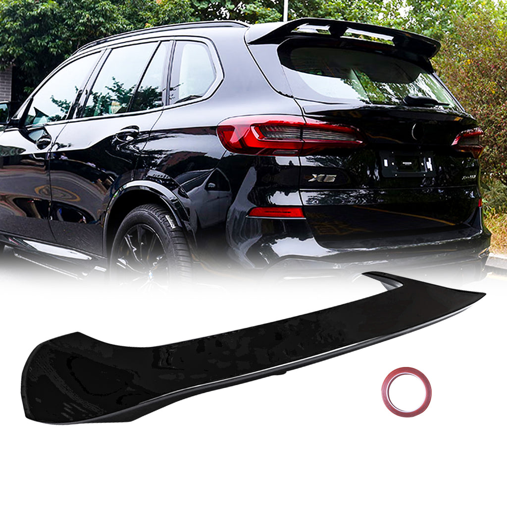NINTE For 2019-2023 BMW X5 G05 Roof Spoiler Gloss Black ABS 