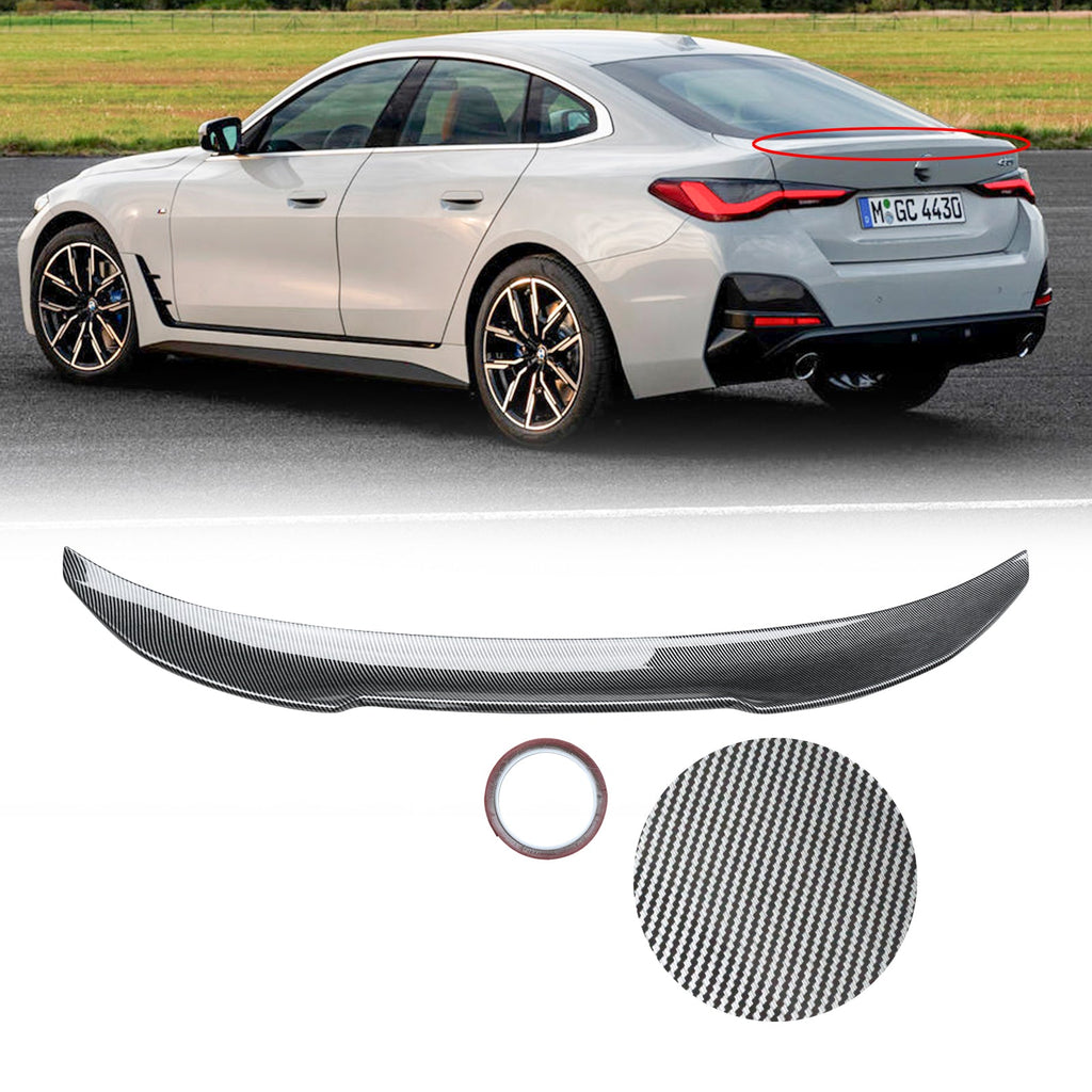 NINTE Rear Spoiler For 2022 BMW 4 Series G26 440i Gran Coupe 4DR 