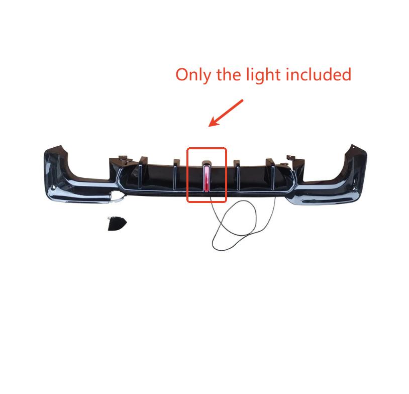 NINTE For 2018‑2021 BMW X3 G01 M40i Rear Bumper Diffuser Lip Spoiler