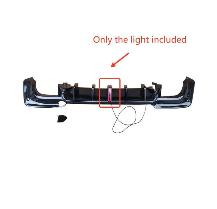 NINTE For 2018‑2021 BMW X3 G01 M40i Rear Bumper Diffuser Lip Spoiler - NINTE