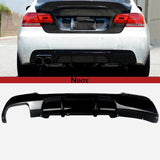 NINTE Rear Bumper Diffuser For 2007-2013 BMW M-Sport  E92 E93 328i 335i Rear Diffuser Gloss Black ABS