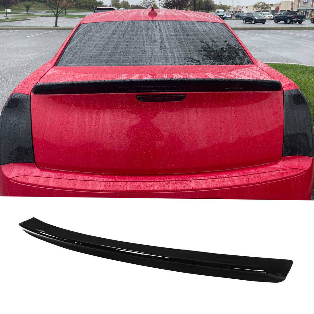 Ninte Rear Spoiler For 2011-2023 Chrysler 300 Abs Trunk Lip Wing Spoiler