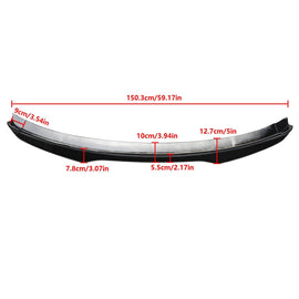 NINTE For 2015 - 2023 Ford Mustang H Style Rear Spoiler Wing Gloss Black ABS - NINTE