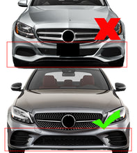 Load image into Gallery viewer, NINTE Front Lip for 2019-2021 Benz W205 2019-2023 C205 A205 C-Class Sport C300 ABS 3PCs Front Bumper Splitters