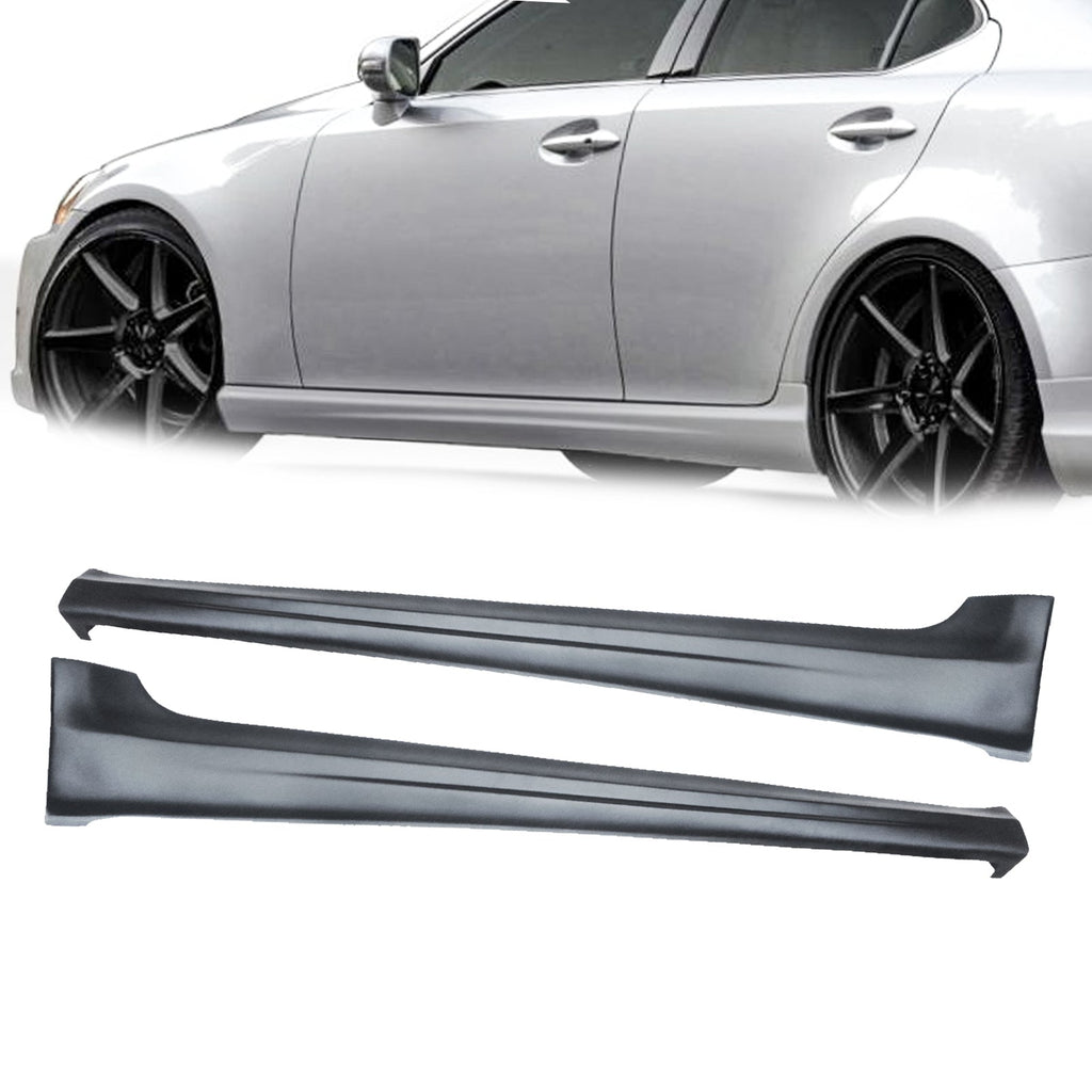 NINTE Side Skirts For 2006-2013 Lexus IS250 IS350 Matte Black