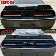 Charger l'image dans la galerie, NINTE Rear Guard Trim Kit For 2015 - 2024 Dodge Challenger Accessories Tail Light Covers Exterior Frame Smoked Black 4Pcs - NINTE