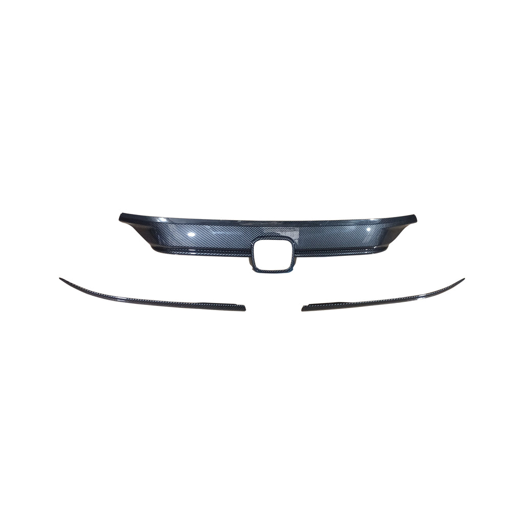 NINTE For 2022-2024 Honda Civic 11th Gen Front Hood Bonnet Cover Trim Compatible with  Carbon Fiber Style