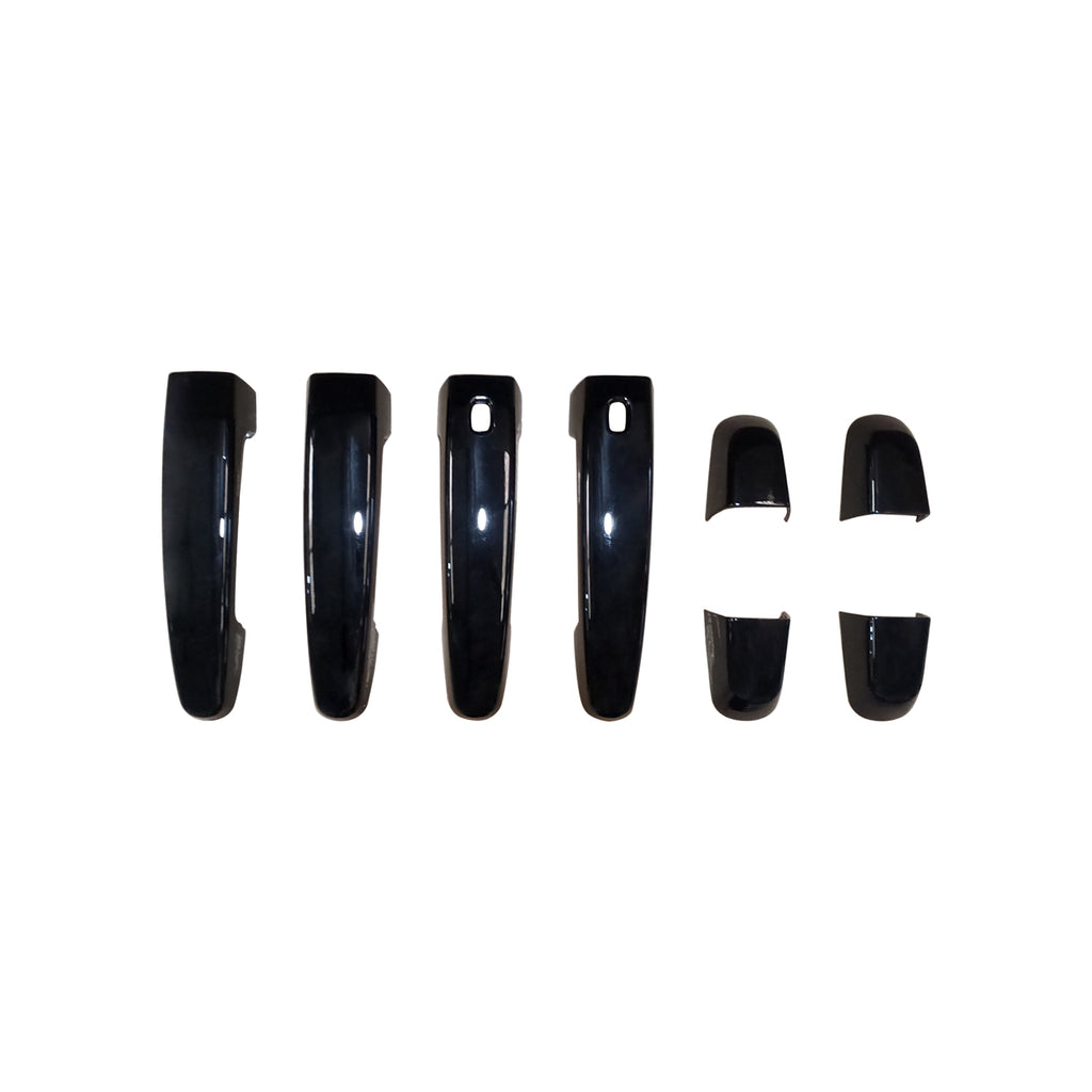 NINTE For 18-24 Chevy Equinox GMC Terrain Door handle Covers with 2 Smart Holes Gloss Black