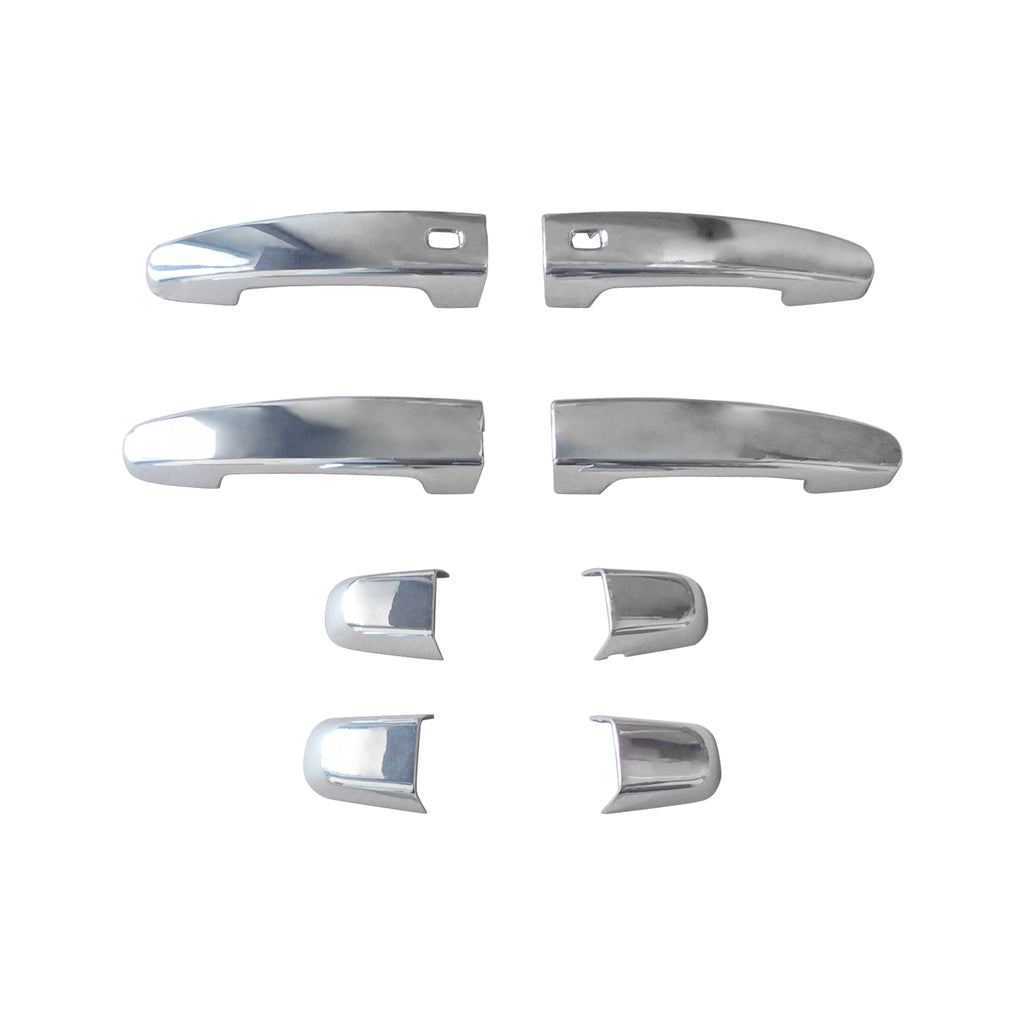 NINTE For 18-24 Chevy Equinox GMC Terrain Door handle Covers with 2 Smart Holes Chrome