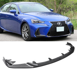 NINTE For 2017 - 2020 Lexus IS200t IS300 IS350 Spoiler Splitter Front Bumper Lip 1 Piece ABS Painted - NINTE