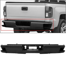 Cargar imagen en el visor de la galería, NINTE Black Rear Bumper for 2014-2018 Chevy Silverado without parking sensor hole