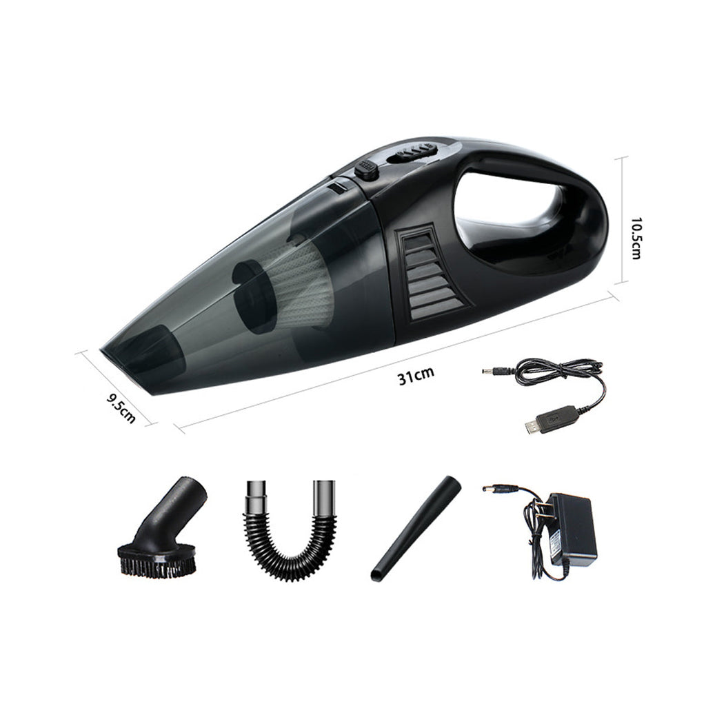 NINTE Wireless Cordless Car Vacuum Portable Mini Handheld Rechargeable 60w Black