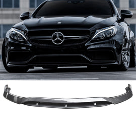NINTE For 2015 - 2021 Mercedes Benz C63 Front Bumper lip B Style Splitter Front Lip - NINTE