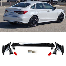 NINTE For 2022 - 2024 11th Honda Civic Sedan Rear Spoiler Trunk Spoiler ABS Type R Style FK8 Wing Style - NINTE
