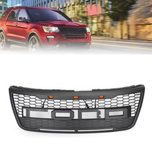Charger l&#39;image dans la galerie, NINTE For 2012-2015 Ford Explorer Grille Replacement Mesh Raptor Style with Lights DRL Amber