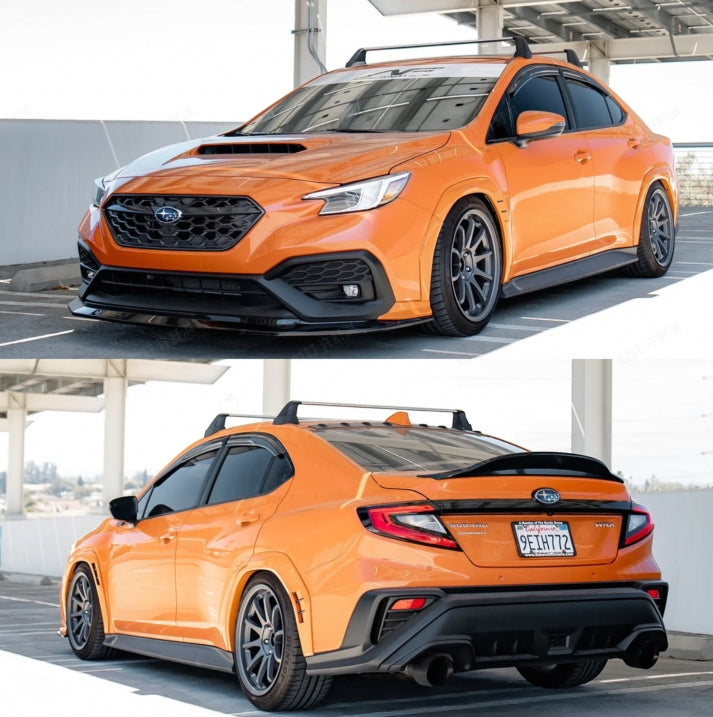 NINTE For 2022-2025 Subaru WRX Paint Matched Fender Flares S Style Orange