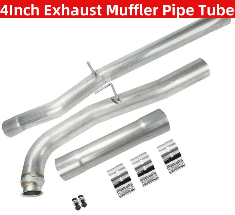 NINTE For 2011-2015 Chevy Silverado & GMC 2500HD/3500HD 6.6L Duramax Diesel 4Inch Exhaust Muffler Pipe Tube
