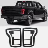 NINTE For 2015-2017 Ford F-150 F150 XL/XLT Truck Tail Light Trim Cover Black Taillight