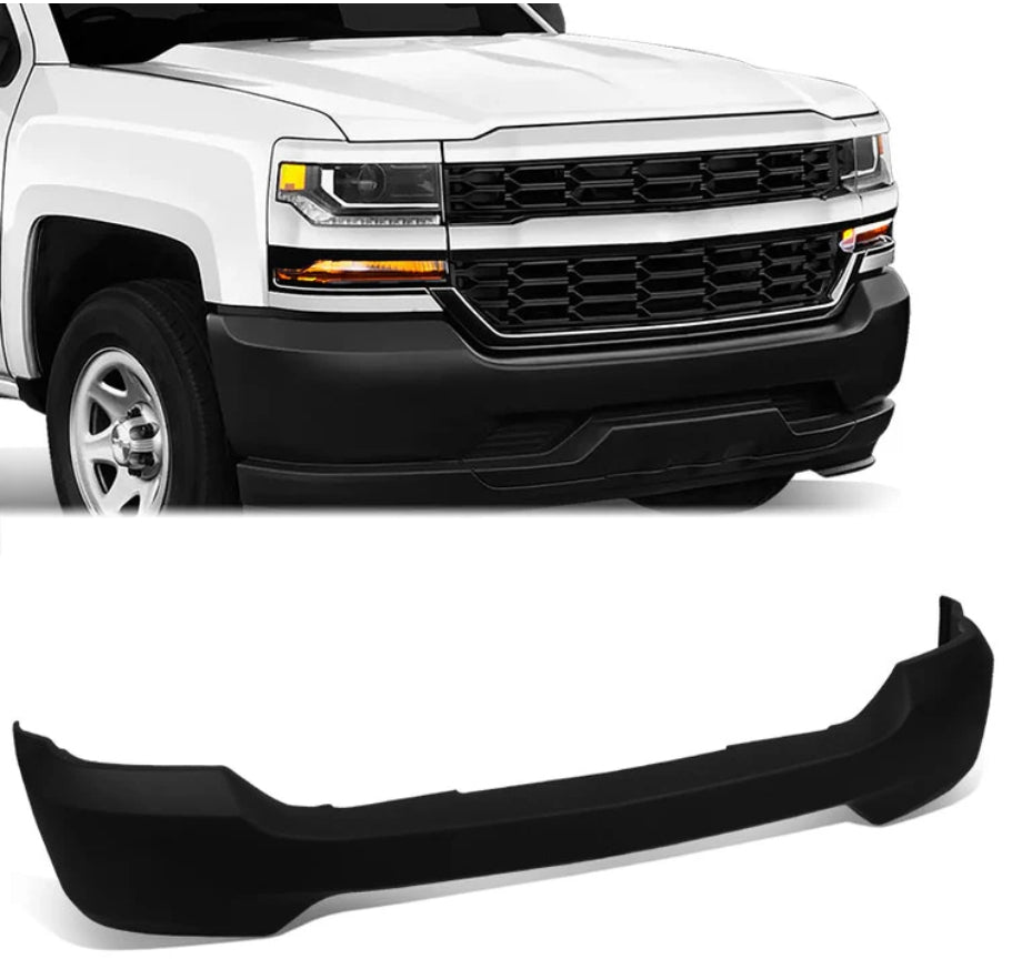 NINTE One-Piece Front Bumper Cover For 2016-2018 Chevrolet Silverado 1500 / 2019 Silverado 1500 LD Stronger and More Reliable